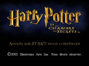 Harry Potter and the Chamber of Secrets screen shot title